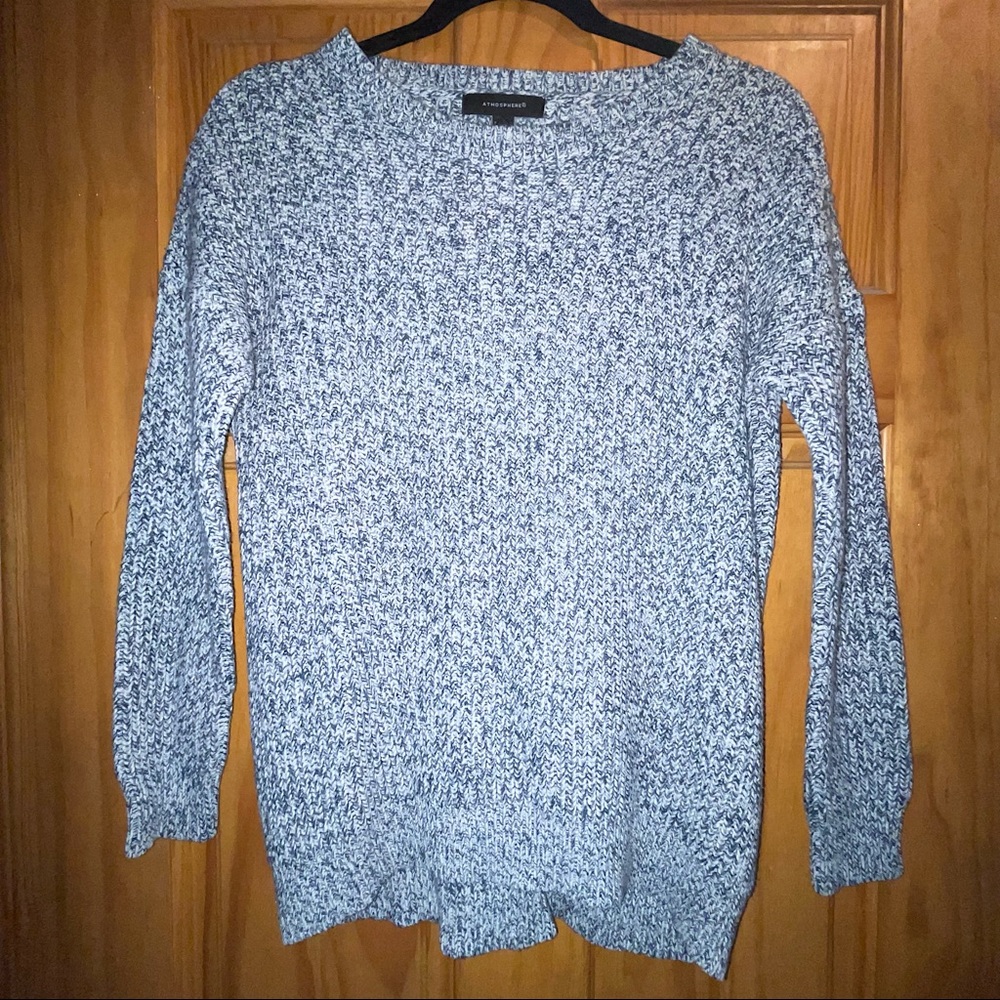 Blue & White Knit Sweater